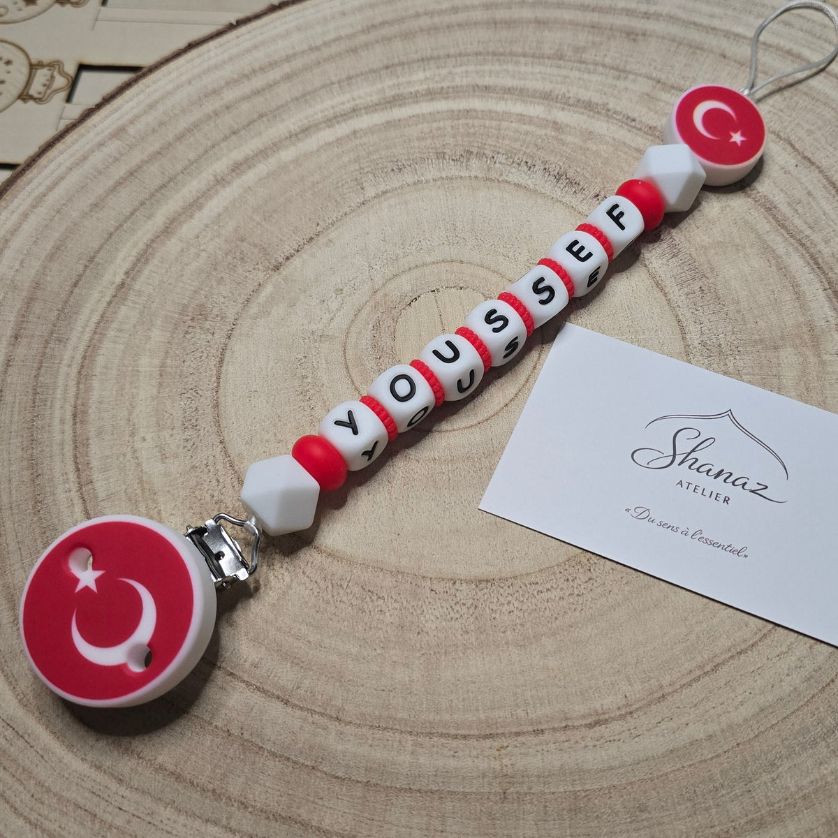 Attache-tétine personnalisée Modèle Turquie