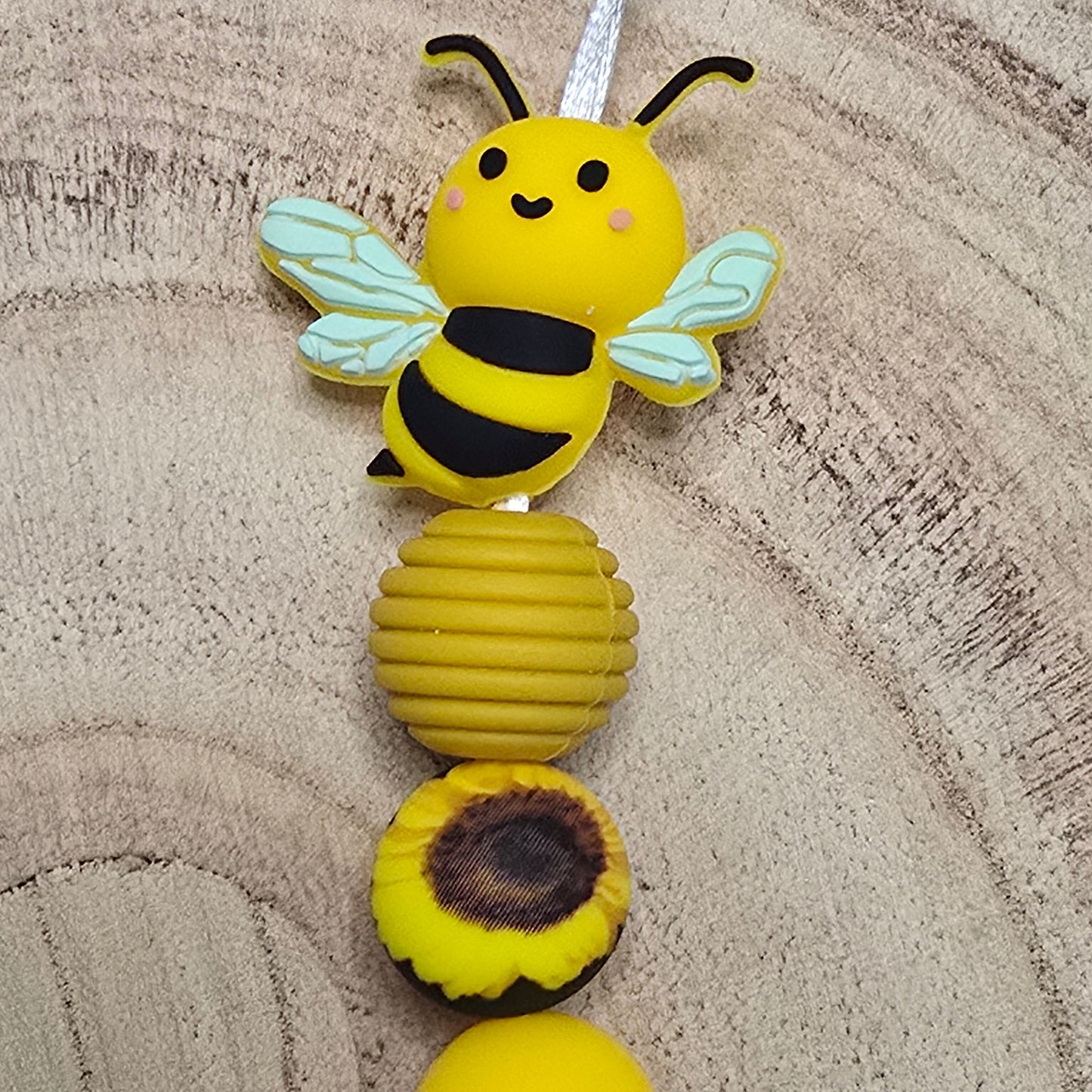 Attache-tétine personnalisée Modèle Maya Abeille