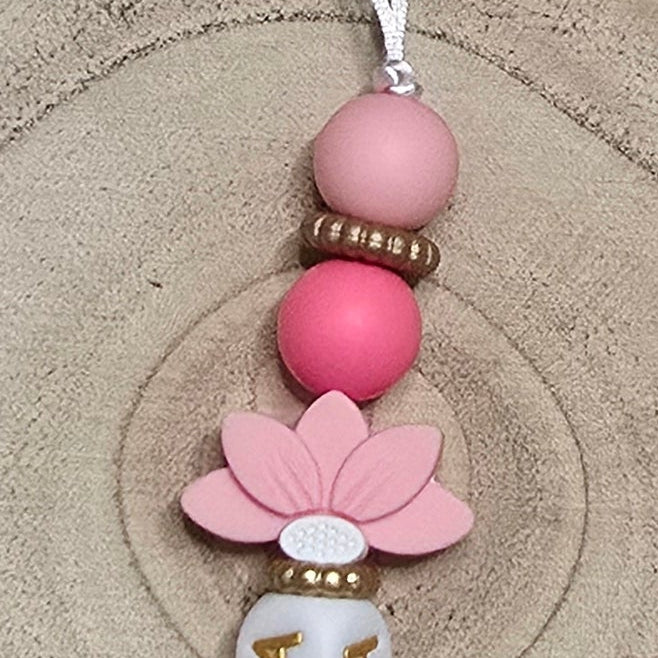 Attache-tétine personnalisée Modèle Nelya Fleur