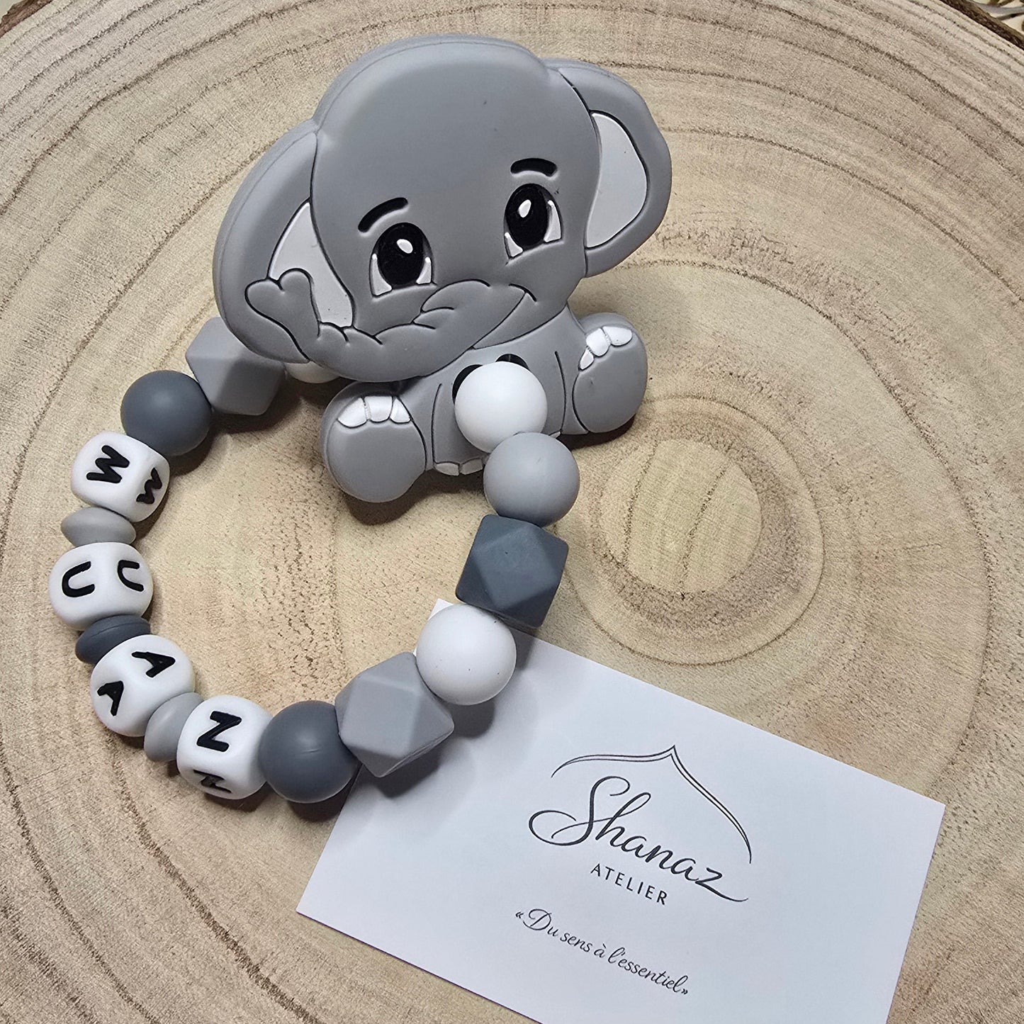 Anneau de dentition Muaz Petit éléphant