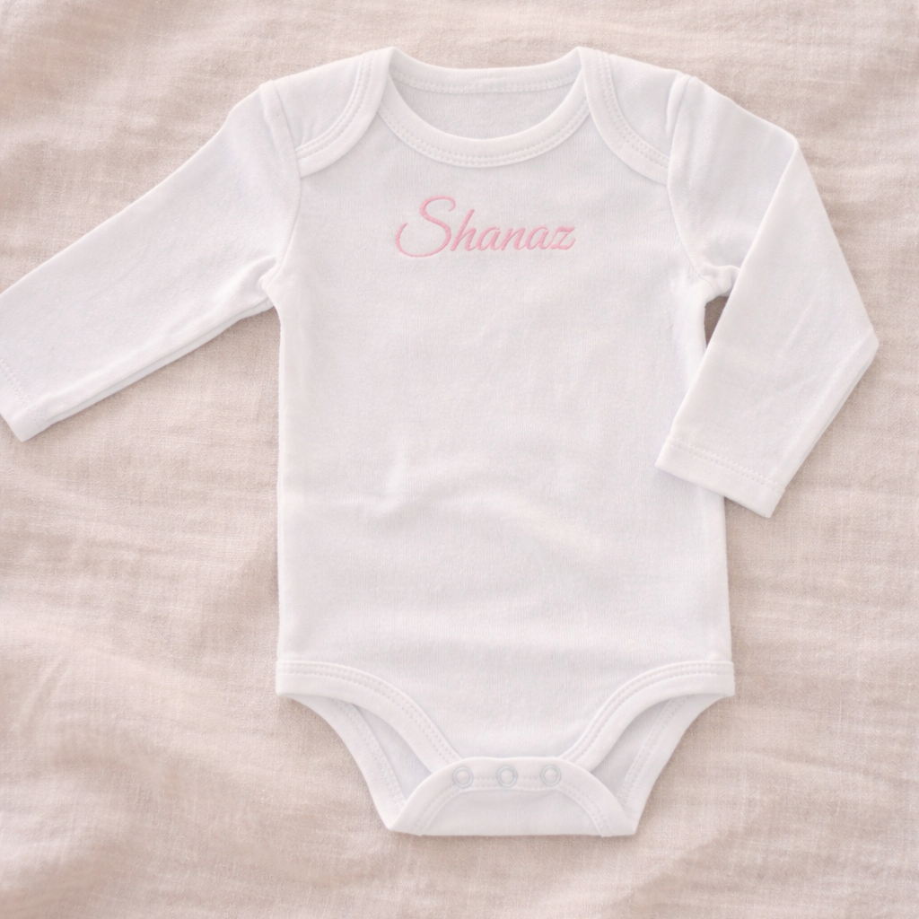 Body bébé personnalisé prénom flocage vinyle thermocollé